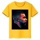 thumbnail image 5 of Camiseta deportiva de algodón amarilla de manga corta de verano para niños y niñas con estampado de avatar de Mbappé, 5 of 5