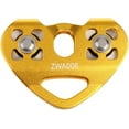 thumbnail image 1 of Zipline Pulley, Tandem Pulley Trolley with Self-Lubricating Ball-Bearing Design for Outdoor Adventure, Rescue Lifting, Climbing And Working At Altitude, Double Speed Pulley for, 1 of 4