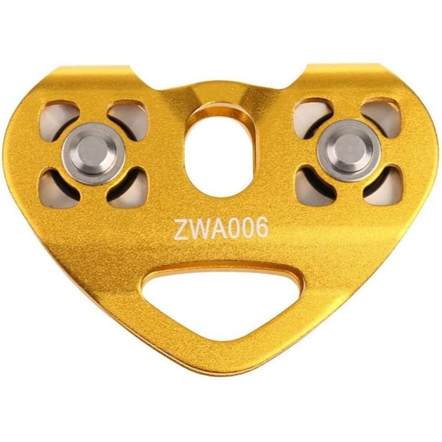 Zipline Pulley, Tandem Pulley Trolley with Self-Lubricating Ball-Bearing Design for Outdoor Adventure, Rescue Lifting, Climbing And Working At Altitude, Double Speed Pulley for
