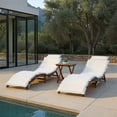 thumbnail image 2 of Safavieh Pacifica Outdoor Modern 3 Piece Lounge Set with Cushion, 2 of 10