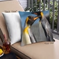 thumbnail image 1 of Ahgly Company Animals Penguin Outdoor Throw Pillow, 18 inch by 18 inch, 1 of 6