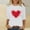 White, variant on EchfiProm Womens Shirts Valentine T-Shirt Valentines Day 3/4 Sleeve Red Romantic Holiday Top for Women