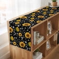 thumbnail image 6 of Table Runners 72 Inches Long Dress Scarves, Black Yellow Sunflower Farmhouse Kitchen/Dining Table Runner, Coffee Tablerunners, Summer Botanical Farmhouse Floral 13x72 Inch, 6 of 9