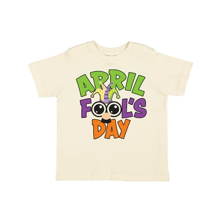 

Inktastic April Fools Day with Funny Face Replacing O Gift Toddler Boy or Toddler Girl T-Shirt