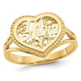 thumbnail image 1 of 14K Yellow Gold Polished #1 MOM Heart Ring, 1 of 5