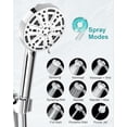 thumbnail image 5 of Filtered Handheld Shower , 9  Modes High , 5  Filters Included, Hard Water Softener 20-Stage Filtration, Remove Chlorine,  Dry Itchy , 5 Filters-Chrome, 5 of 6