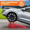 thumbnail image 6 of Hydraulic Car Ramps, 2 Pack Car Ramp High Lift, 11000LBS Automotive Truck Cars Service Ramps, Low Profile Oil Change Ramps with Support Jack for Car Truck Trailer Garage Repair (Red), 6 of 7