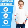 thumbnail image 3 of Manga de hielo estampada para niños, protector solar de verano para bebé, manga de seda helada, manga de protección UV para niños y niñas, 3 of 5