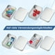 thumbnail image 5 of Moyic 2x exquisita artesanía cuadrada de almacenamiento de hojalata resistente a desgarros e impermeable para cajas de almacenamiento de Juegos de accesorios de baño, 5 of 6