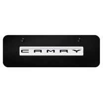 Toyota Camry 3D Chrome Logo on Black Coat Mini License Plate Official Licensed