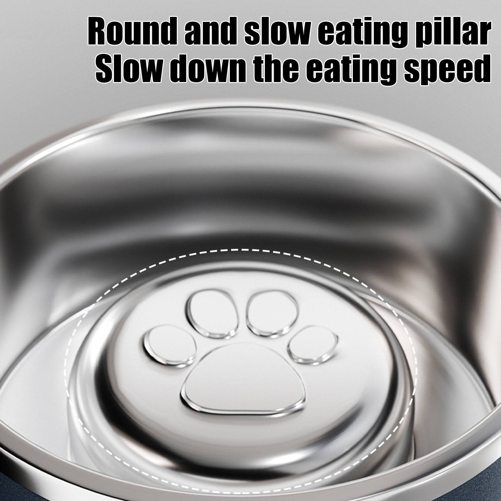 FEOLGEHLY Pets Bowl for Dogs and Cat, 304 Stainless Steel Cat/Dog Bowls Water and Food Feeder Dish for Small to Medium Pets, Non-Slip Silicone Base Pet Feeding Bowl, Pet Safe, Dishwasher Safe, Blue
