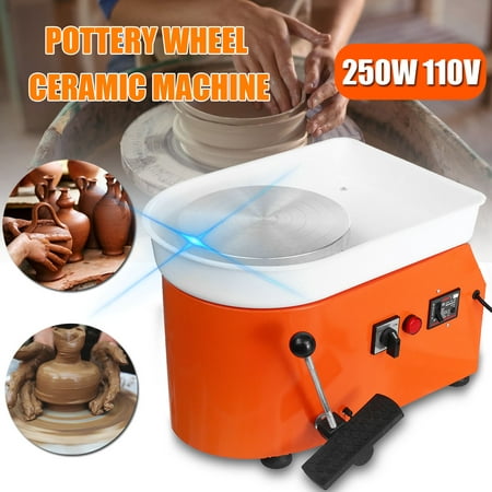 110V 250W Electric Pottery Wheel Machine Ceramic Work Clay Art Craft (Best Work Surface For Clay)