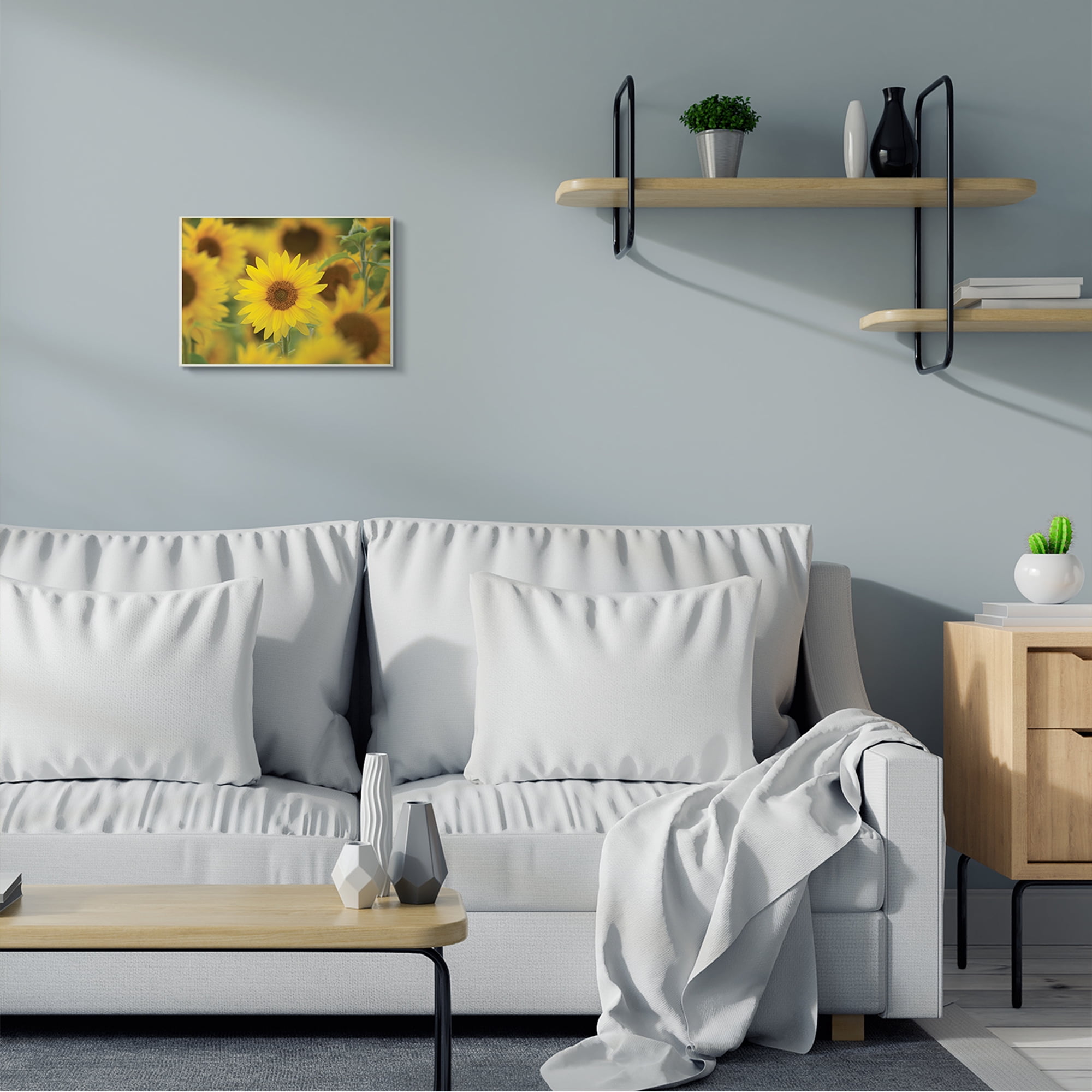 Stupell Industries Yellow Sunflower Nursery Field Directed Focus,10 x 15,Designed by Nancy Crowell