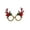 Red, variant on Orangide Christmas Reindeer Glasses Party Props Antler Eyewear Fabric Covered for Adult Kids Holiday Xmas Decorative Accessories