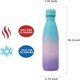thumbnail image 4 of 17oz/500ml-Botellas de Agua de Acero Inoxidable, Las Botellas de Agua Mantienen Fríos Durante 24 Horas y Calientes Durante 12 horas (Azul, Rosa y Morado), 4 of 9