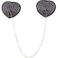 thumbnail image 3 of nipocaio Rave Sexy Cover Pasties Soutien-Gorge Réutilisable en Silicone avec Chaîne en Cuir Punk (2-Pack), 3 of 7
