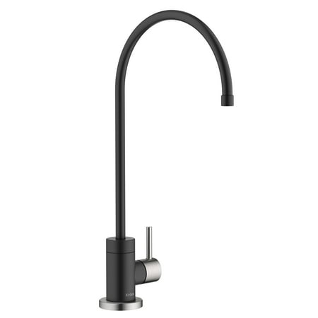 

Purita Single Handle Drinking Water Filter Faucet for Reverse Osmosis or Water Filtration System in Spot-Free Stainless Steel/Matte Black