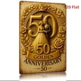 thumbnail image 6 of HELLOYOUNG Metal Sign Anniversary Wall Decor 8x12 Inch, Rustic Couple Wedding Gift, Home Garden Cafe Decor for Valentines Thanksgiving, 6 of 7