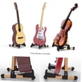thumbnail image 4 of Pedestal para instrumentos Soporte de guitarra Soporte en forma de A Soporte de soporte de aleación de aluminio Universal para guitarra acústica eléctrica clásica Ukulele Bajo Violín Instrumento de cu Tomshoo Pedestal para instrumentos, 4 of 6
