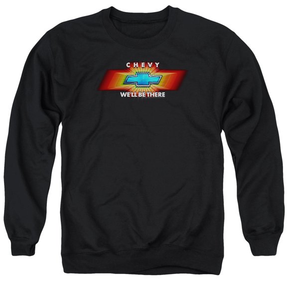 Chevrolet Chevy Well Be There TV Spot Adult Crewneck Sweatshirt Black