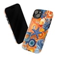 thumbnail image 3 of Bright Coastal Collage Phone Case, Orange & Blue Sea Life and Citrus Art Phone Case, Fits iPhone 16 15 14 13 12 11 Pro Max Mini, 3 of 6