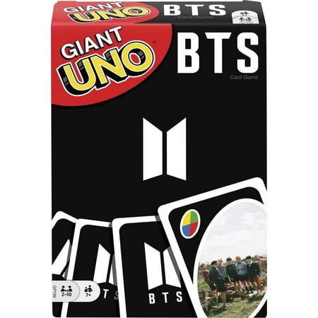 Uno Giant Bts Card Game With 108 Cards, Ages 7 Years and Older