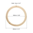 thumbnail image 2 of Unique Bargains Wooden Bangle Bracelet, 10 Pack 80mm - Log Retro Macrame Rings, Unfinished Smooth Wooden Rings for Crafts, 2 of 6