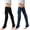 Type B(Blue+Black), variant on 2 Pairs Winter Leg Warmers Thigh High Socks Over Knee Footless Socks Knitted Long Boot Cuffs Topper Socks for Women