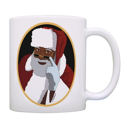 

ThisWear Black Santa Secret Ceramic 11oz Coffee Mug