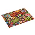 thumbnail image 2 of Kdxio Hippie Peace Love for Dish Drying Mat,24*18 inch Absorbent Dish Drainer Kitchen Counter,Large Size Dish Drying Pad for Countertops,Draining Racks, 2 of 9