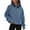 Blue, variant on GEWSEY Womens Sweatshirts Half Zip Cropped Pullover Fleece Quarter Zipper Hoodies 2025 Fall Fashion Outfits Clothes (Army Green, M)