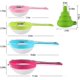 thumbnail image 3 of 4pcs Plastic Mesh Strainer Colander Set, Food Soy Milk Flour Sieve Long Handle, 3 of 5