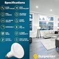 thumbnail image 6 of Sunperian BR30 LED Flood Bulb, 8.5W 5000K Daylight, 800 Lumens, Dimmable, Enclosed Fixture Rated, UL Listed 6-Pack, 6 of 7