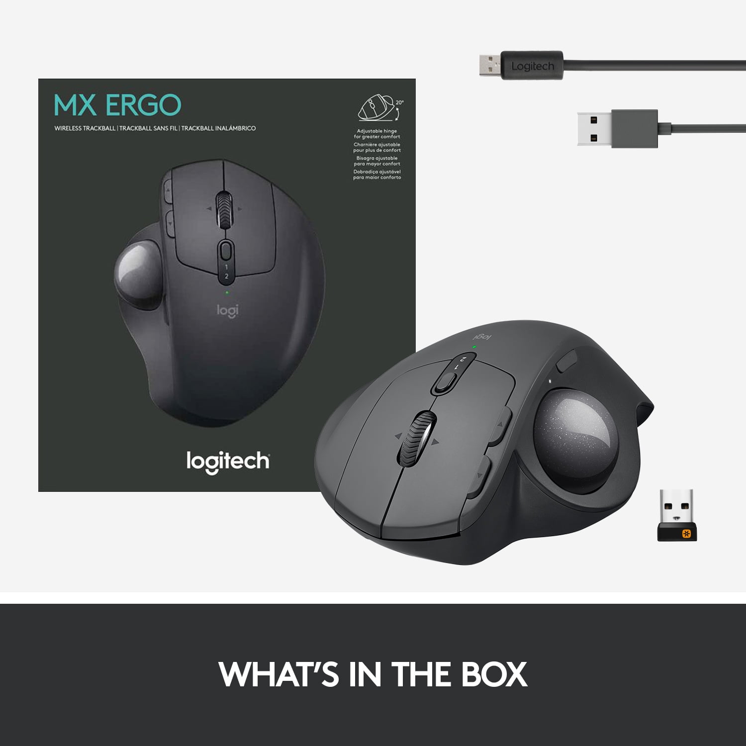 Logitech MX ERGO Plus Wireless Trackball Mouse