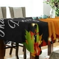 thumbnail image 3 of SKYSONIC Thanksgiving Pumpkin Tablecloth Waterproof Washable Polyester Square Table Cover Durable Tablecloth for Kitchen Dining Table Party Decor (60 X 90 Inch), 3 of 7