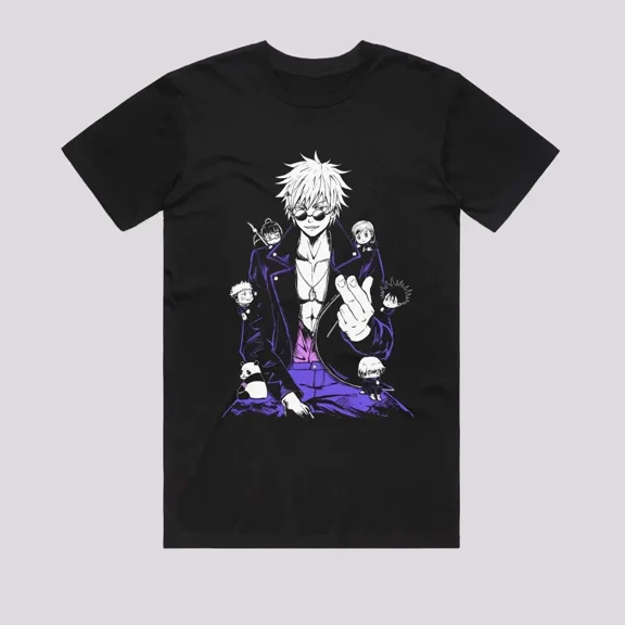 Reprint Rare Anime Gojo Sensei T-Shirt Size S-5XL, Gift For Friends, For Kids