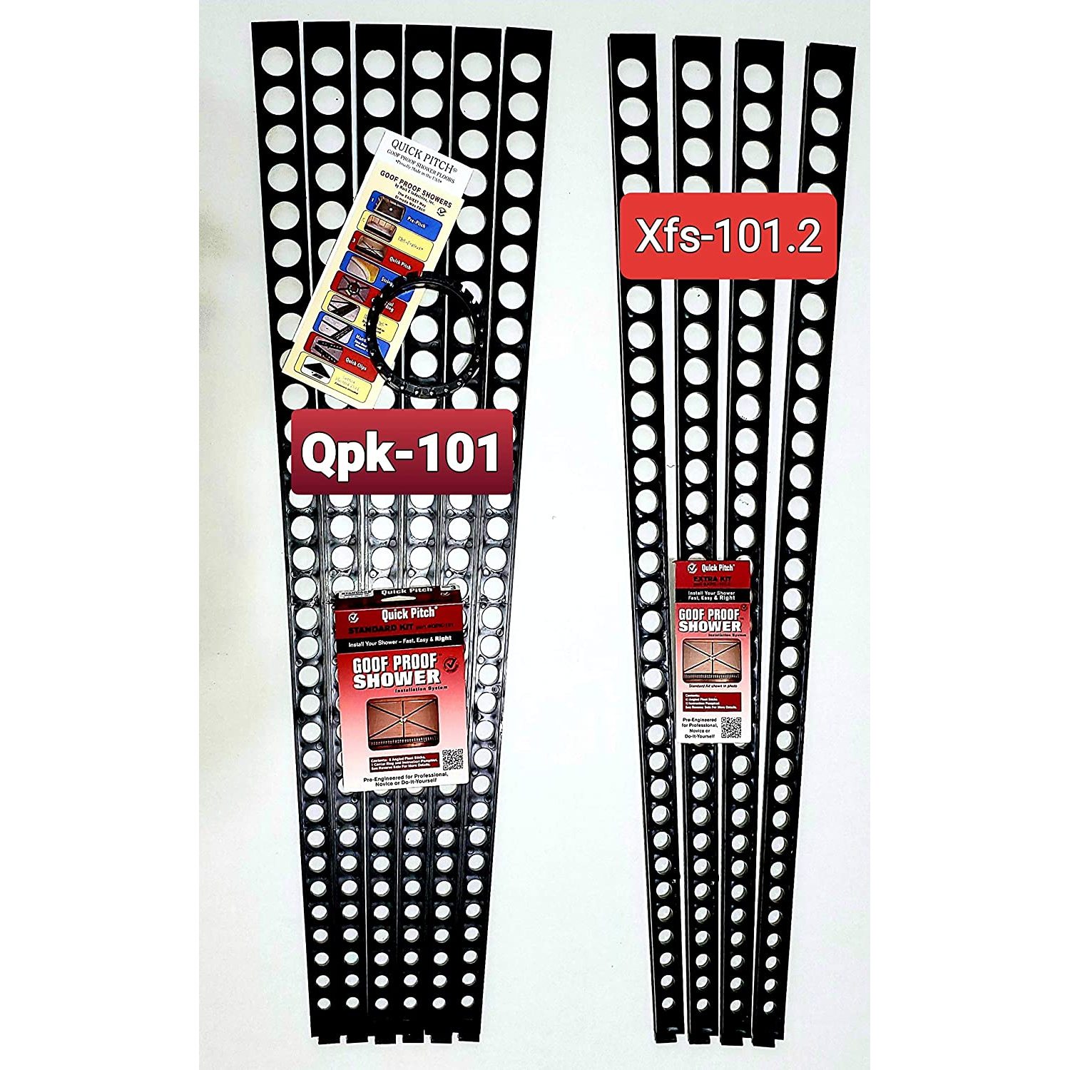 Mark E Industries (Goof Proof Shower) Bundle of 2 Items; QuickPitch