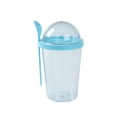 thumbnail image 2 of Taza de ensalada portátil Matsuzay con tapa de rosca y cuchara azul Cielo 500ml, 2 of 6