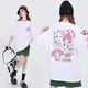 thumbnail image 1 of Camiseta Sanrio Yukui para perro, camiseta holgada de manga corta para mujer, Pacha Dog Kuromi Sisters, moda coreana Y2K, Tops para mujer, 1 of 5