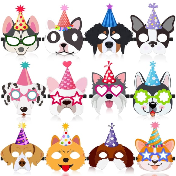 Máscaras Party Favor Dog Zhanmai para fiesta de cumpleaños de niños