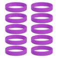 thumbnail image 1 of Uxcell 10Pcs Silicone Rubber Bands Non-slip Elastic Rubber Wrapping Bands Purple, 1 of 6