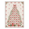 thumbnail image 7 of KUETH 5'x7' Christmas Machine Washable Area Rug, Non-Slip Rugs for Living Room, Bedroom and Dining Area, Beige, 7 of 7