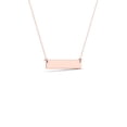 thumbnail image 4 of aaXia 10K Rose Gold Diamond Accent Love Bar Necklace, 4 of 5