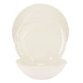 thumbnail image 2 of Martha Stewart Beaded Melamine 12-Piece Dinnerware Set - Cream, 2 of 6