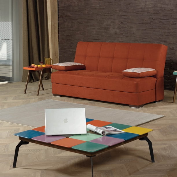 Soho Armless Sleeper Sofa Bed With Storage Walmart Walmart