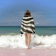 thumbnail image 6 of PHYHOO Brown Zebra Skin Beach Towel, Sand Free Microfiber Beach Blanket, Quick Dry Absorbent Bath Towels for Swimming Pool, Camping, Picnic, Yoga Gym Sports 30x60in, 6 of 8