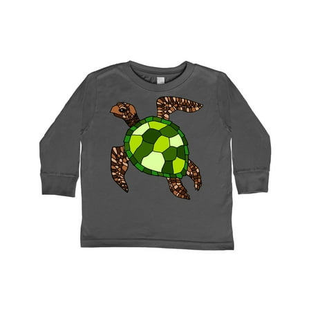

Inktastic Turtle Illustration Gift Toddler Boy or Toddler Girl Long Sleeve T-Shirt