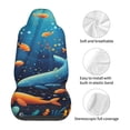 thumbnail image 5 of Sigee Whimsical Underwater Fantasy for Universal Car Seat Covers, Premium Car Seat Protector Set for Cars, SUVs, Trucks, 5 of 7