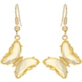 thumbnail image 1 of Dangle Drop Earrings Butterfly: Fake Crystal Charm Earrings Pierced Earrings, 1 of 4