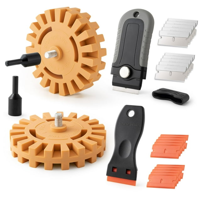 Kit de herramientas Gomake para remover calcomanías con rueda borradora, 2 piezas